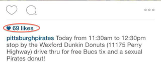 Illustration for article titled The Pittsburgh Pirates Would Like To Offer You A Sexual Donut